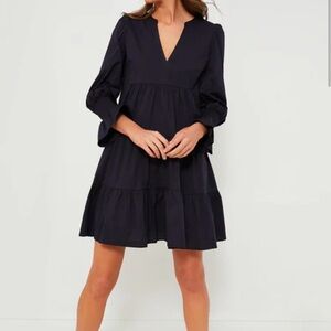 Pomander Place Dress Tuckernuck Navy Cotton Poplin Kenzo Women’s Size M Spring